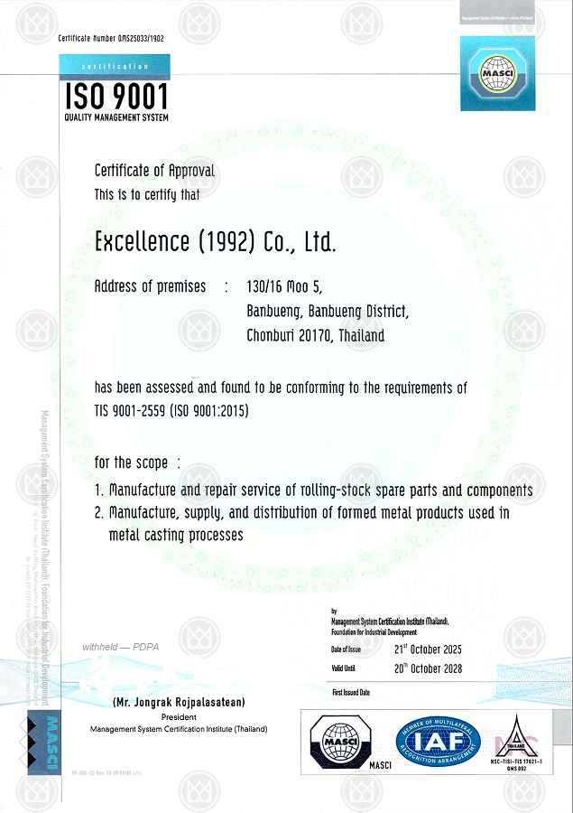 ISO 9001:2015 certificate (watermarked)
