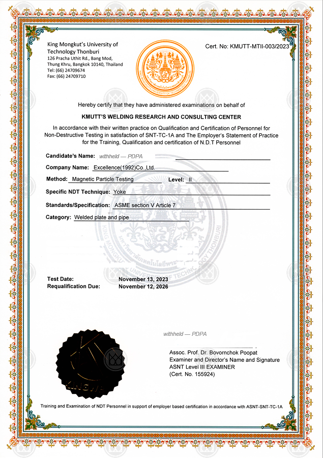 MT Level II certificate (watermarked)